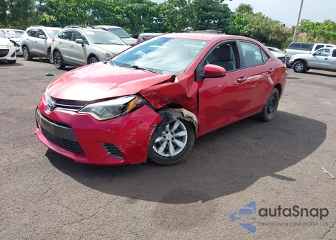 2016 Toyota Corolla Le из США, поврежденный, VIN 5YFBURHE7GP556744